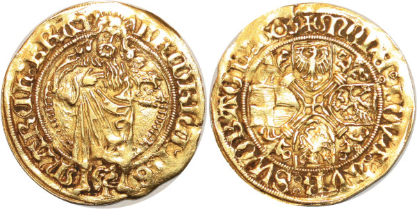 GERMANY Brandenburg-Franken Friedrich IV 1495-1521 Gulden 1515 Or Gold