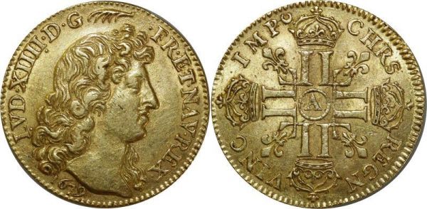 France Louis d'Or Louis XIV Tête Virile 1679 A Paris Or Gold SUP