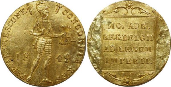 Russia Ducat Nicolas II 1849 St Petersburg SUP Or Gold 