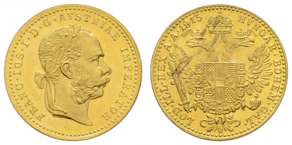 ab 1800 Österreich Franz Joseph, 1848-1916 Dukat 1915 Wien  K.M. 2267 Fried. 494 PL