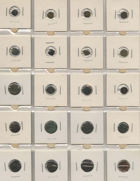 Lots und Sammlungen  Griechenland-Rom-Byzanz, kleine Sammlung von 111 Geprägen sauber in Rähmchen im Album, Bilder im Internet
