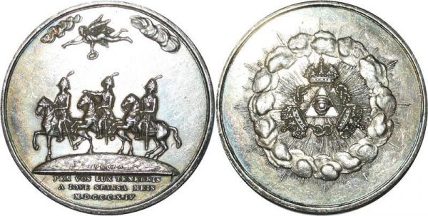 Russia Medal Napoléon I Tsar Alexandre Peace Paris Wappenstein