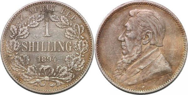 South Africa 1 shilling 1894 Argent Silver XF