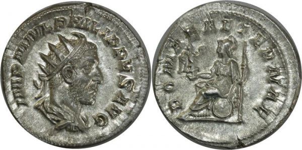 Roman Empire Rare Antoninien PHILIPPE II 246-249 Antioche Romae Aeternae FDC 