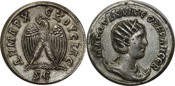 Roman Empire Very Rare Tetradrachme Otacilia Severa Philippe Ier mère Philippe II