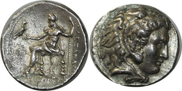 Greek coin Macedonia Rare Alexander III 336-323 Tetradrachm ΑΛΕΞΑΝΔΡΟΥ ΒΑΣΙΛΕΩΣ 