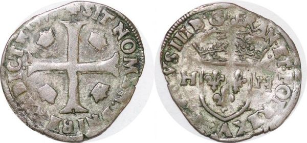 France Very Rare Inedit Douzain Henri III Ligue 159-  A Compiègne