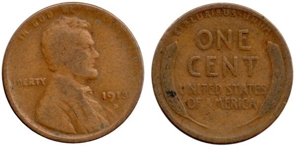 1 Cent 1913 D