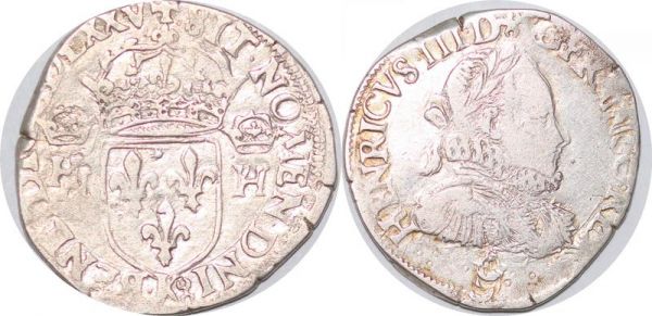 France Teston 1er type Henri III untitled king Poland 1575 K Bordeaux coin