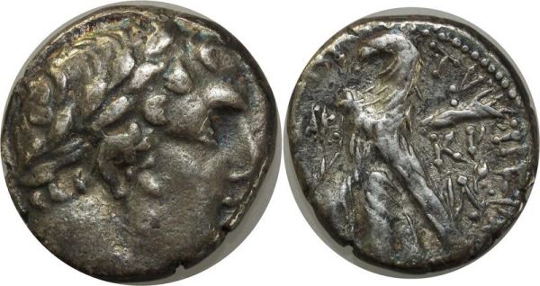 Greek coin Phoenicia Phénicie Tyr Tétradrachme shekel year 159 Jesus' crucifixion