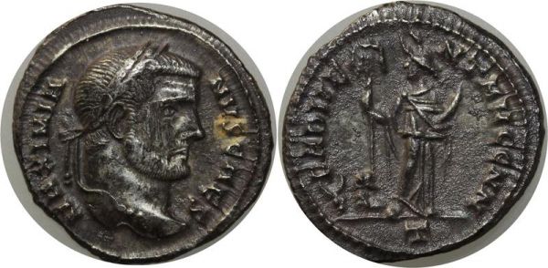 Roman coin Galere Caesar 293 - 305 Argenteus 296 - 298 Carthage Maximianus Caes 