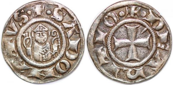 Italy Scarce Arezzo Repubblica 1230-1250 Grosso da 12 Denari Silver