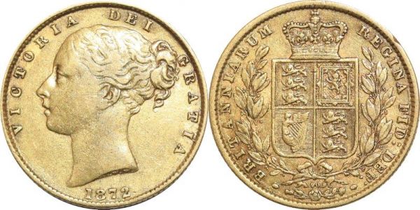 Extra - Great Britain Sovereign Victoria 1872 Or Gold -> Make offer