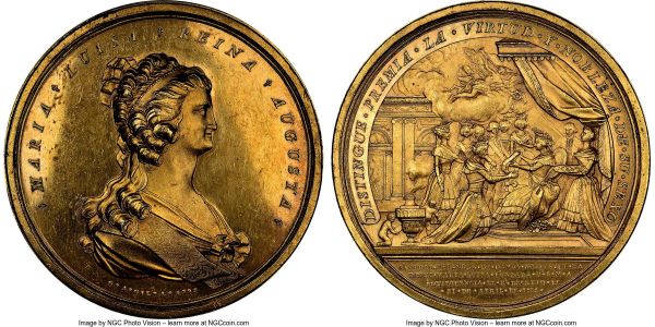 Lot 32648 > Charles IV gilt-bronze 