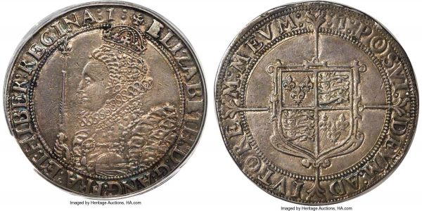Lot 30339 > Elizabeth I (1558-1603) Crown ND (1601-1602) XF40 PCGS, Tower mint, 