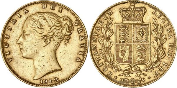United Kingdom Sovereign Victoria 1842 Or Gold -> Make Offer