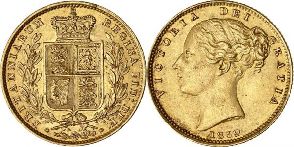 United Kingdom Sovereign Victoria 1852 Or Gold AU -> Make Offer