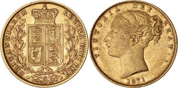 United Kingdom Sovereign Victoria 1871 Or Gold -> Make Offer