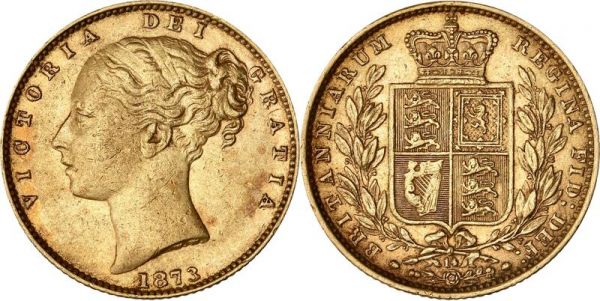 United Kingdom Sovereign Victoria 1873 Or Gold -> Make Offer