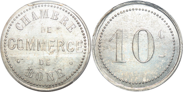 Algeria Colonies 10 Centimes Commerce 1915 Bône PCGS MS63