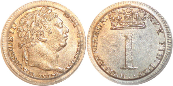 United Kingdom Maundy Penny 1817 George III Silver PCGS PL63 Prook Like