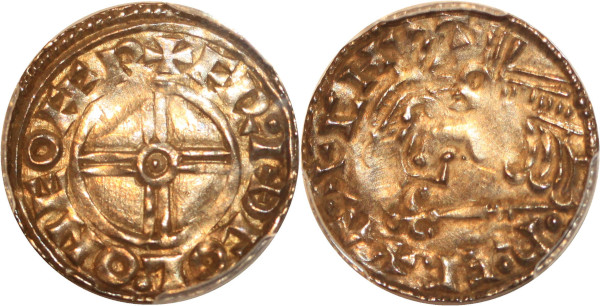 Finest United Kingdom Penny 1029-36 Lincoln Mint Cnut 1016-35 PCGS MS63