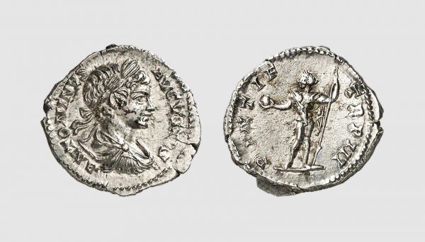 Empire. Caracalla. Rome. AD 200. AR Denarius (3.37g, 12h). Cohen 413; RIC 30b. Lightly toned. Lovely young portrait. Choice extremely fine. From a private collection, acquired from Tradart, Brussels, 1989