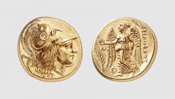 Macedon. Alexander the Great. Sidon. 327-326 BC. AV Stater (8.65g, 1h). Cohen 867; Price 3482. Lightly toned. Perfectly centered and struck. From the earliest issue of dated Sidon staters. Superb extremely fine. From a private collection