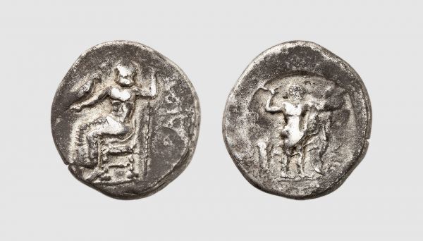 Crete. Praesus. 300-280 BC. AR Stater (10.84g, 1h). Le Rider 8.8 (same dies); Svoronos 21. Very rare. Old cabinet tone. Struck from usual worn dies and traces of overstriking, otherwise, good very fine. From a private collection; former Serge Boutin (1910-1998) collection, Münzen & Medaillen 1984 (66) lot 205