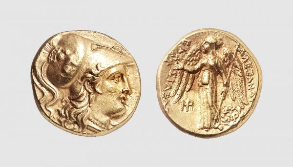 Syria. Seleucus Nicator. Babylon. 311-300 BC. AV Stater (8.56g, 1h). In the name of Alexander the Great. Price 3715; SC 81.8. Lightly toned. Choice extremely fine. From a private collection; Gorny & Mosch 2011 (195) lot 136