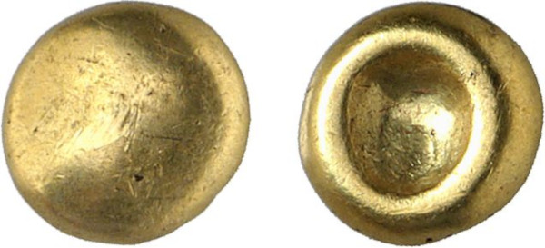 GAUL, Suessiones, AV ¼ Stater (2nd - 1st century BC), Soissons area (1.79g). DT 2542. Very Fine. From a gentleman's collection