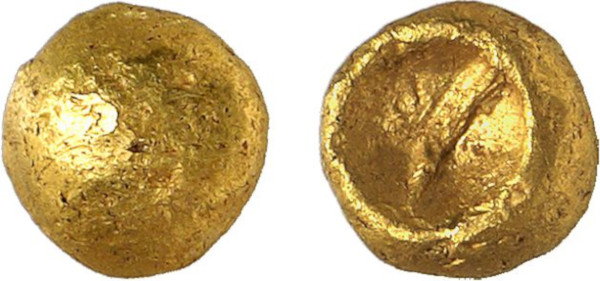 GAUL, Suessiones, AV ¼ Stater (2nd - 1st century BC), Soissons area (1.88g). DT 2542. Fine. From a gentleman's collection