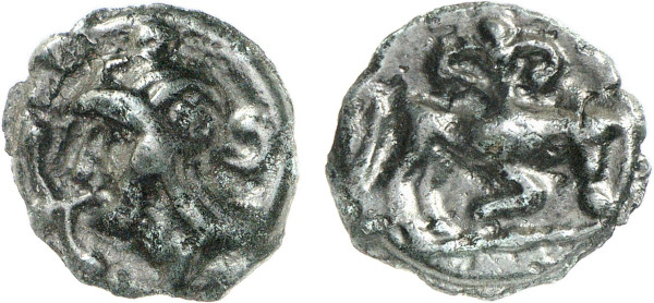 GAUL, Leuci, Æ Potin (1st century BC), Toul area (2.91g). DT 229. Extemely Fine. From a gentleman's collection