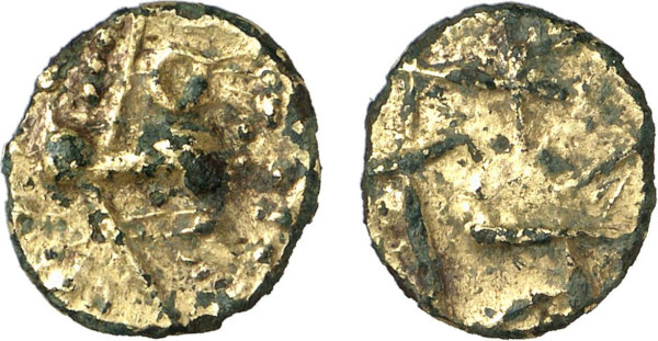 GAUL, Nervii, AV ¼ Stater (1st century BC), Uncertain Northeast mint (Belgium) (1.01g). DT 94-97. Very Fine. From a gentleman's collection