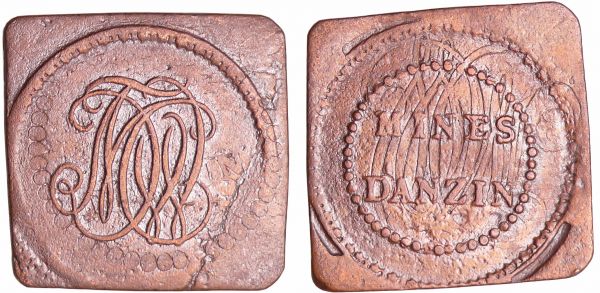 Louis XVIII (1815-1824) - Mines d'Anzin A/ MINES D'ANZIN. R/ Monogramme. (REF: Maz.781 var)