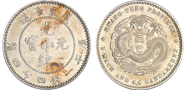 Chine - Kwangtung - Kuang-hsü (1875-1908) - 20 cents - Nd (1890-1908) (REF: KM#201)