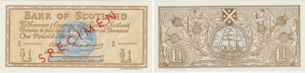 Ecosse - Bank of Scotland, 1 pound, SD 
