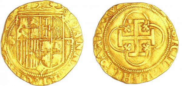 Espagne - Jeanne et Charles Quint (1504-1516) - Escudo (Séville) (REF: Cal.56)