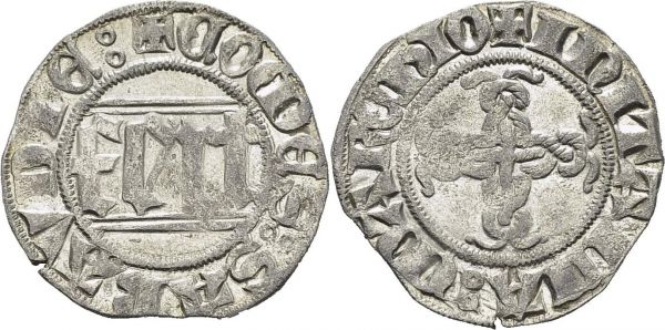 Savoia. Amedeo VIII, 1391-1416. Quarto di Grosso tipo I, Nyon (?). MIR 116. BI. 1.47 g. UNC
Very rare in this condition.